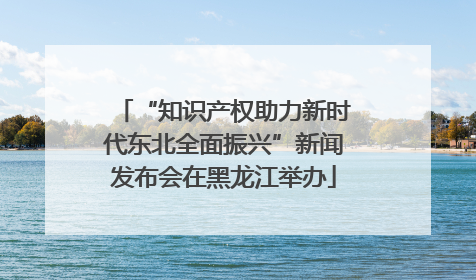 “知识产权助力新时代东北全面振兴”新闻发布会在黑龙江举办