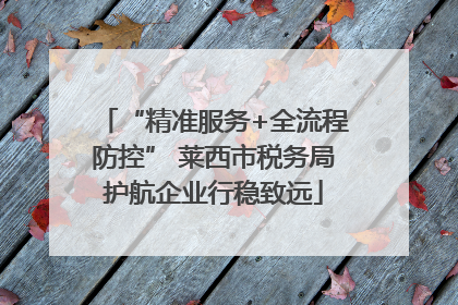 “精准服务+全流程防控” 莱西市税务局护航企业行稳致远