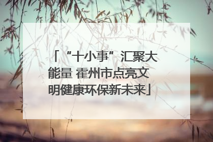 “十小事”汇聚大能量 霍州市点亮文明健康环保新未来