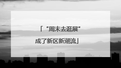 “周末去逛展”成了新区新潮流