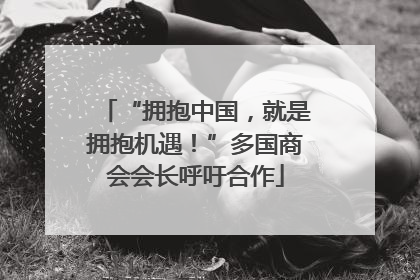 “拥抱中国，就是拥抱机遇！”多国商会会长呼吁合作