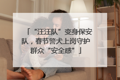 “汪汪队”变身保安队，春节警犬上岗守护群众“安全感”