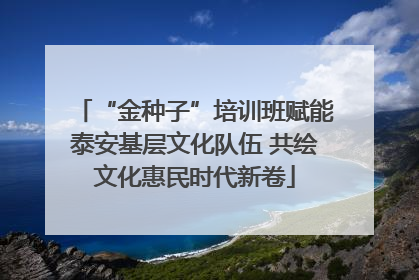 “金种子”培训班赋能泰安基层文化队伍 共绘文化惠民时代新卷