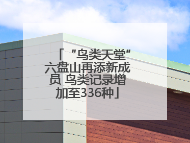 “鸟类天堂”六盘山再添新成员 鸟类记录增加至336种
