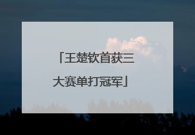 王楚钦首获三大赛单打冠军