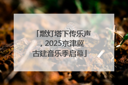 燃灯塔下传乐声，2025京津冀古建音乐季启幕