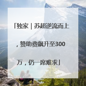 独家｜苏超逆流而上，赞助费飙升至300万，仍一席难求
