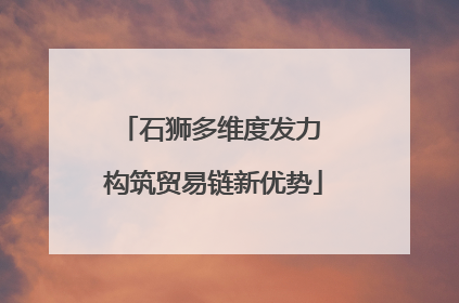 石狮多维度发力 构筑贸易链新优势