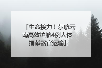 生命接力！东航云南高效护航4例人体捐献器官运输