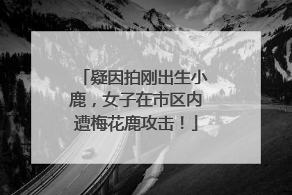 疑因拍刚出生小鹿，女子在市区内遭梅花鹿攻击！