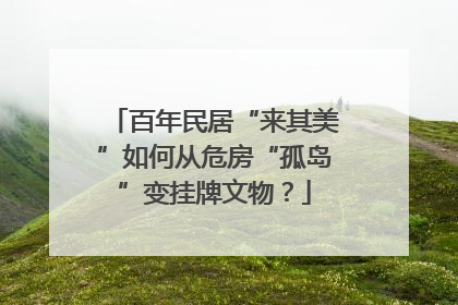 百年民居“来其美”如何从危房“孤岛”变挂牌文物？