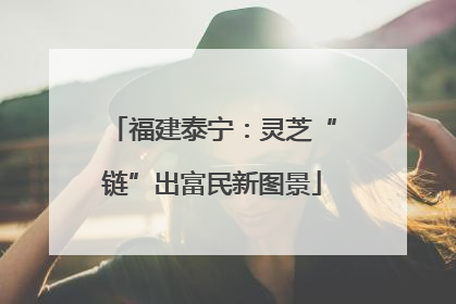 福建泰宁：灵芝“链”出富民新图景