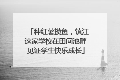 种红薯摸鱼，镇江这家学校在田间池畔见证学生快乐成长