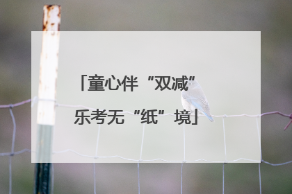 童心伴“双减” 乐考无“纸”境