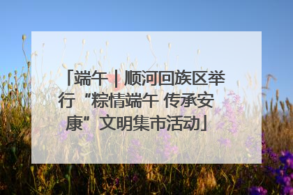 端午｜顺河回族区举行“粽情端午 传承安康”文明集市活动