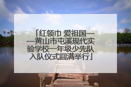 红领巾 爱祖国——黄山市屯溪现代实验学校一年级少先队入队仪式圆满举行