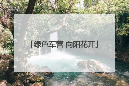 绿色军营 向阳花开