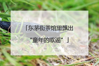 东茅街茶馆里飘出“童年的歌谣”