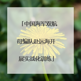 中国海军双航母编队赴远海开展实战化训练