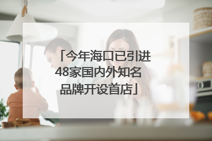 今年海口已引进48家国内外知名品牌开设首店