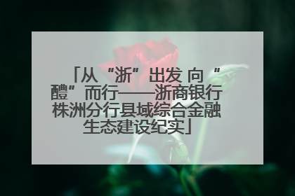 从“浙”出发 向“醴”而行——浙商银行株洲分行县域综合金融生态建设纪实