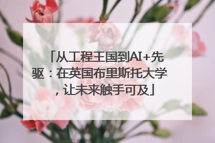 从工程王国到AI+先驱：在英国布里斯托大学，让未来触手可及