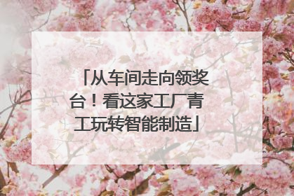 从车间走向领奖台！看这家工厂青工玩转智能制造