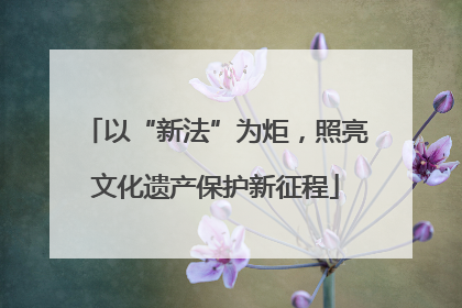 以“新法”为炬，照亮文化遗产保护新征程