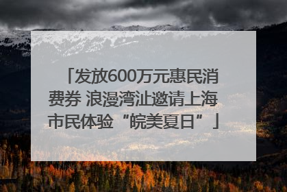发放600万元惠民消费券 浪漫湾沚邀请上海市民体验“皖美夏日”
