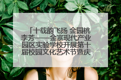 十载韵飞扬 金园桃李芳——金寨现代产业园区实验学校开展第十届校园文化艺术节暨庆“六一”系列活动