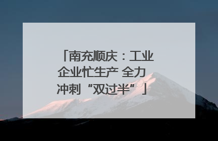 南充顺庆：工业企业忙生产 全力冲刺“双过半”
