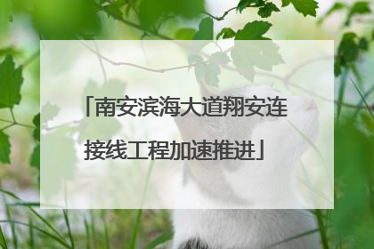 南安滨海大道翔安连接线工程加速推进
