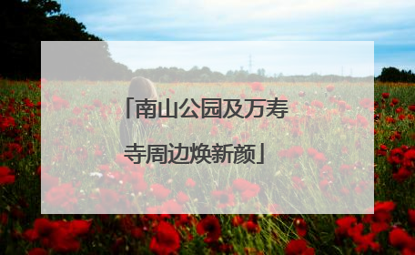 南山公园及万寿寺周边焕新颜