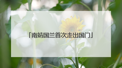 南靖国兰首次走出国门
