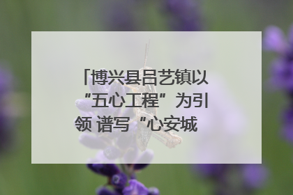 博兴县吕艺镇以“五心工程”为引领 谱写“心安城市”建设新篇章