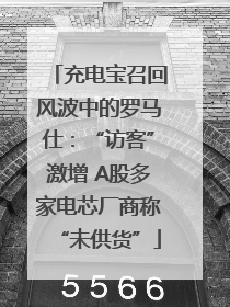 充电宝召回风波中的罗马仕：“访客”激增 A股多家电芯厂商称“未供货”