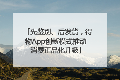 先鉴别、后发货，得物App创新模式推动消费正品化升级