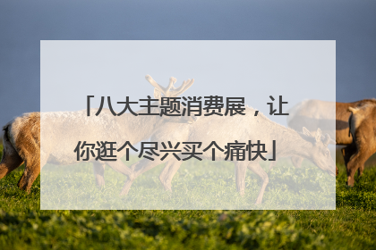 八大主题消费展，让你逛个尽兴买个痛快