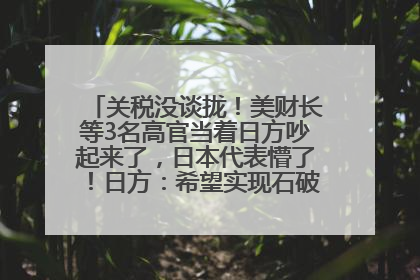关税没谈拢！美财长等3名高官当着日方吵起来了，日本代表懵了！日方：希望实现石破茂与特朗普的会晤