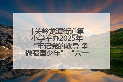 关岭龙潭街道第一小学举办2025年“牢记党的教导 争做强国少年”“六一”文艺汇演活动