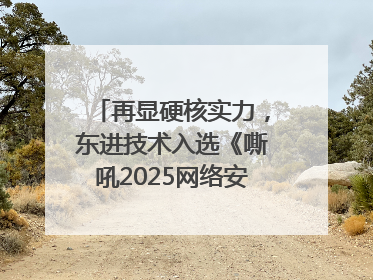 再显硬核实力，东进技术入选《嘶吼2025网络安全产业图谱》