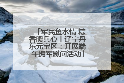 军民鱼水情 粽香暖兵心丨辽宁丹东元宝区：开展端午拥军慰问活动