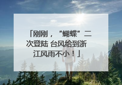 刚刚，“蝴蝶”二次登陆 台风给到浙江风雨不小！