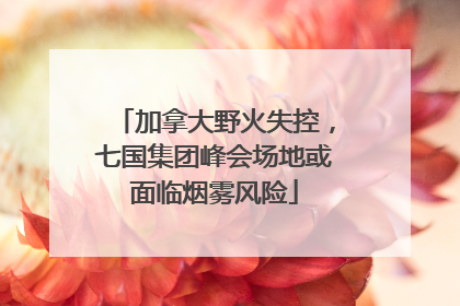 加拿大野火失控，七国集团峰会场地或面临烟雾风险