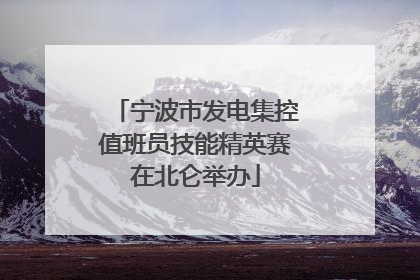 宁波市发电集控值班员技能精英赛在北仑举办