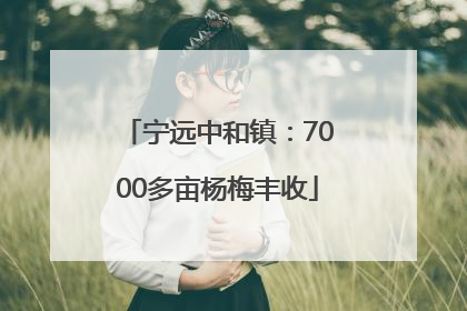 宁远中和镇：7000多亩杨梅丰收