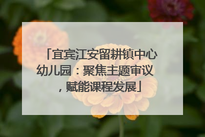 宜宾江安留耕镇中心幼儿园：聚焦主题审议，赋能课程发展