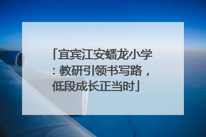 宜宾江安蟠龙小学：教研引领书写路，低段成长正当时