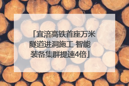 宜涪高铁首座万米隧道进洞施工 智能装备集群提速4倍