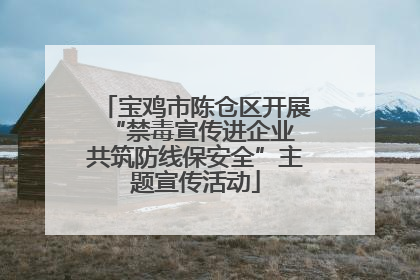 宝鸡市陈仓区开展“禁毒宣传进企业 共筑防线保安全”主题宣传活动